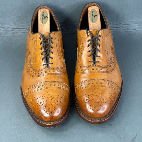 Allen Edmonds Strand Cap-toe Oxford Dress Shoes walnut brown men’s size 8 - Picture 2 of 10